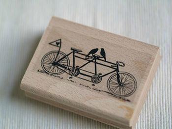 Tandem Bike Wedding Stamp, 2 of 3