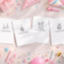 Pack Of Four Birthday Icons Celebration Cards, thumbnail 1 of 6