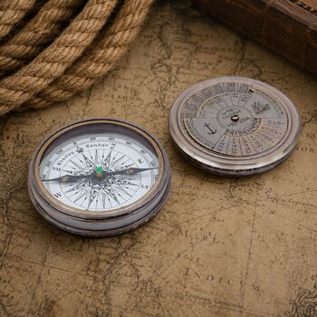 Personalised Three Inches 47th Birthday 100 Year Calendar Compass, 9 of 12