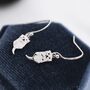 Otter Drop Hook Earrings In Sterling Silver, thumbnail 5 of 11