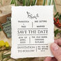 Save The Date Rubber Stamp | Personalised Save The Date, thumbnail 1 of 10