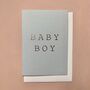 Handprinted Baby Boy Card, thumbnail 1 of 3