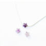 Amethyst Star Sterling Silver Or Gold Necklace, thumbnail 2 of 5