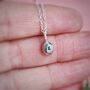 Personalised Tiny Silver Pebble Necklace, thumbnail 2 of 3