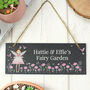 Personalised Fairy Princess Garden Slate Sign, thumbnail 1 of 3