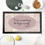 Personalised Classic Floral Quote Bar Mat, thumbnail 3 of 10