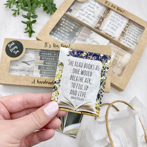 Book Lovers Gift: 'Tea For Bookworms' By victoria mae designs ...