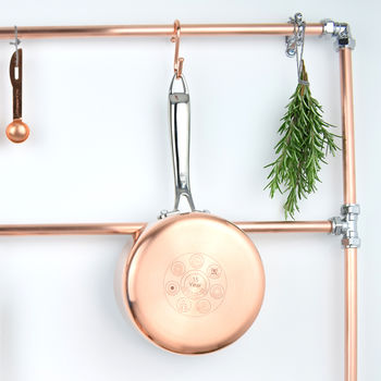 Copper And Chrome Pan Rack, 2 of 2