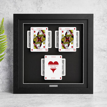The Perfect Hand Queen And Queen Personalised Gift Frame, 7 of 12