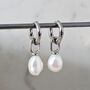 The Statement Pearl Earrings, Silver, thumbnail 3 of 6