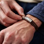 Personalised Eleven Year Anniversary Men's Stainless Steel Bracelet, thumbnail 4 of 7