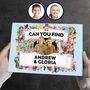 Personalised Dad Photo Gift Book 'Can You Find The Children, thumbnail 1 of 9