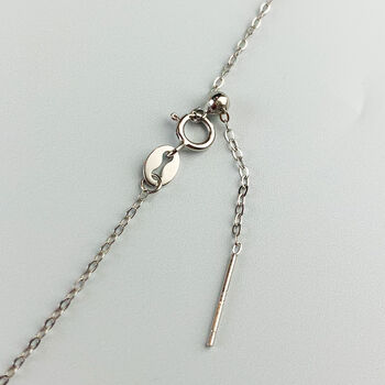Sterling Silver Simple Pearl Necklace, 3 of 5