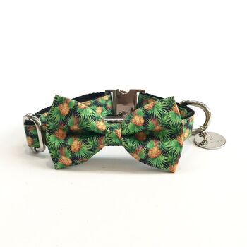 The Alderley Green Botanical Dog Collar Bow Tie, 6 of 6