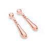 Short Drop Earrings In Rose Gold Vermeil, thumbnail 1 of 3