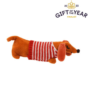 Sausage Dog In A Box, Matchbox Soft Toy, 4 of 5