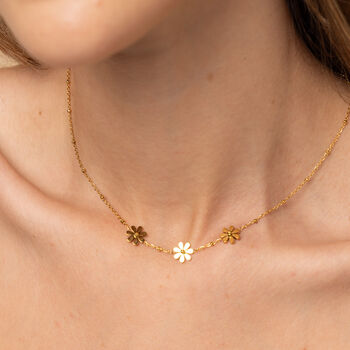 Flower Charm Choker Necklace Gift, 3 of 6