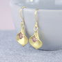 Calla Lily Birthstone Earrings, thumbnail 7 of 12