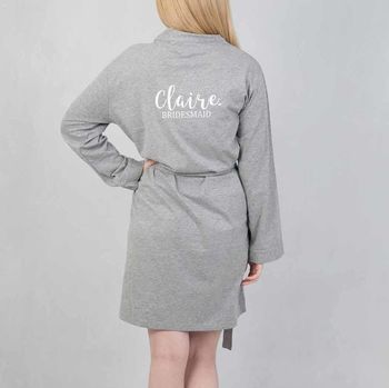Personalised Jersey Robe Perfect For Bridesmaids, 3 of 3