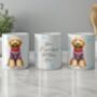 Personalised Golden Doodle In Christmas Jumper Mug, thumbnail 2 of 2