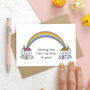 Sending Love Rainbow Card, thumbnail 2 of 7