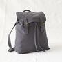 Fair Trade Unisex Canvas Backpack Vegan 100% Cotton, thumbnail 10 of 12