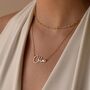 Dainty Name Necklace With Box Chain, thumbnail 6 of 11