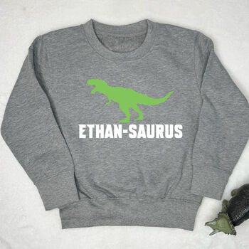 Personalised Dinosaur Established Jumper, 2 of 4