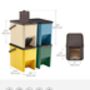 Set Of Four Stackable Recycling Bins Storage Boxes, thumbnail 5 of 6