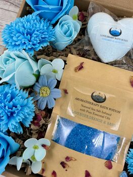 The Blooming Blue Luxury Spa Gift Box, 5 of 8