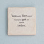 Set Of Four Ceramic Famous Tennis Quotes Coasters, thumbnail 7 of 8