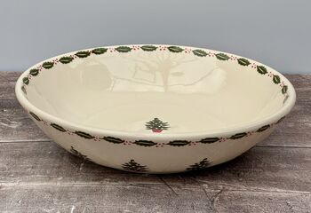 Christmas Tree Patterned Serving Bowl, 28cm, 3 of 3