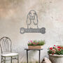 Personalised Cocker Spaniel Welcome Sign Metal Wall Art Gift For Home Or Garden Decor, thumbnail 10 of 11