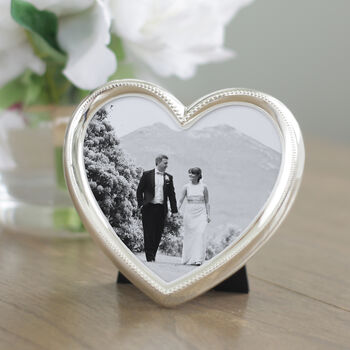 Silver Heart Shaped Photo Frame By Jodie Byrne | notonthehighstreet.com