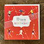 Red Tennis Birthday Card, thumbnail 4 of 5