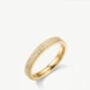 Stacking Ring Band With Cubic Zirconia In 18k Gold, thumbnail 2 of 3