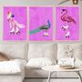 Set Of Three Custom Colour Prints Animals Wearing Shoes, thumbnail 5 of 10