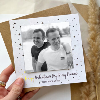 Personalised Fiancé Valentine’s Day Photo Card, 3 of 5