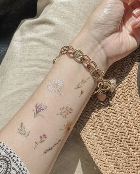 Flowers And Fruits Temporary Tattoo, 6 of 6