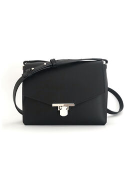 Black Leather Cross Body Bag, 2 of 6