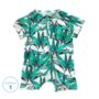 Tropical Short Sleeved Zipped Baby Onesie, thumbnail 2 of 2