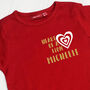 Personalised Heart, Mind, Body T Shirt, thumbnail 1 of 10