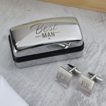 Personalised Wedding Party Cufflinks, 4 of 5