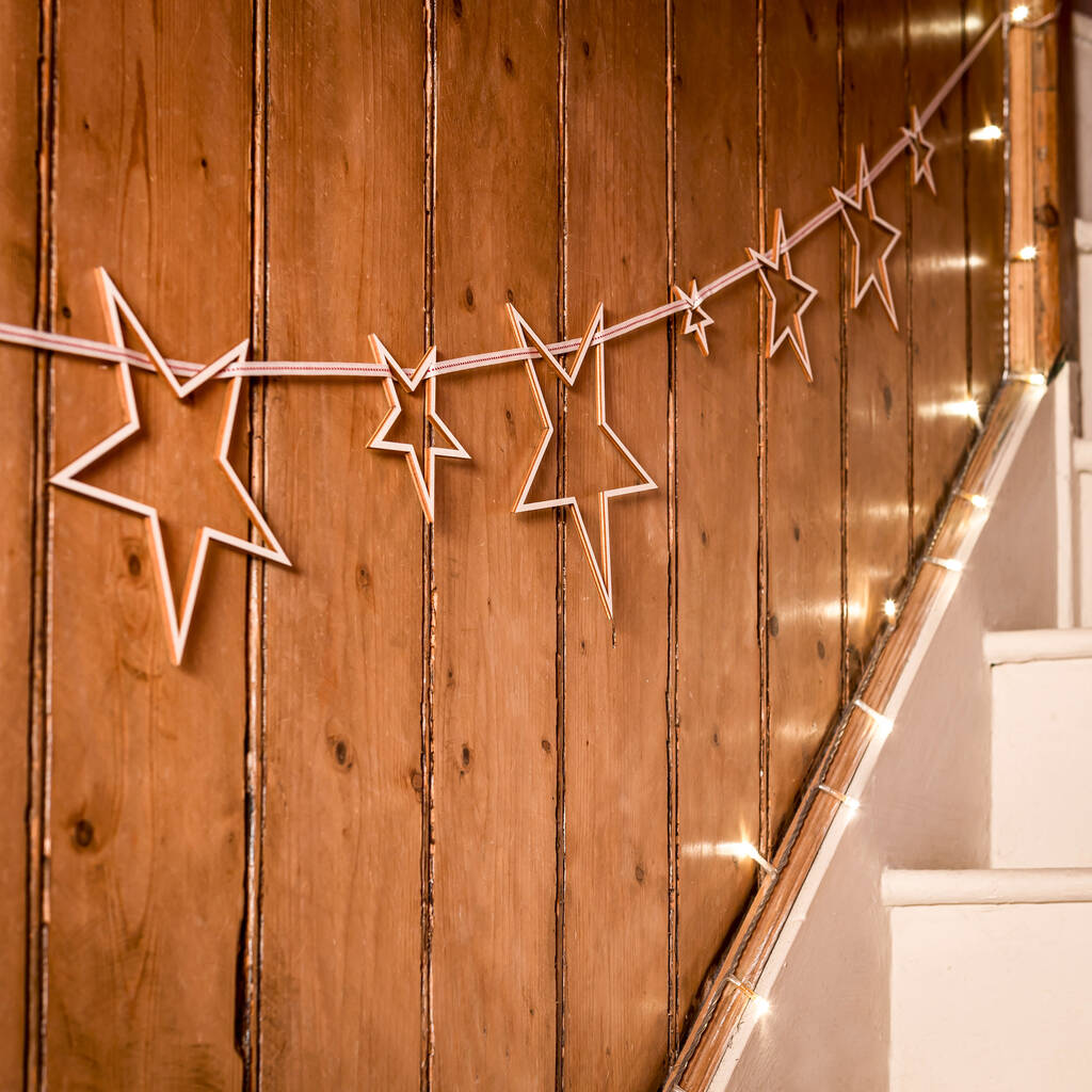 Star Streamers Wooden Garland By Croglin Designs