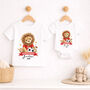 Personalised Lion First World Cup Baby Outfit, thumbnail 5 of 9