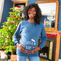 'Santa Baby' Mum To Be Christmas Jumper Sweatshirt, thumbnail 3 of 10