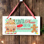 Personalised Gingerbread House Santa Stop Here Sign, thumbnail 3 of 3