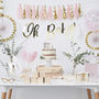Gold Foiled Baby Shower Party Backdrop With Tassels, thumbnail 3 of 3