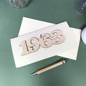 Personalised 1963 60th Anniversary Year Card, 8 of 10