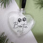 Pet Memory Feather Glass Bauble, thumbnail 6 of 7